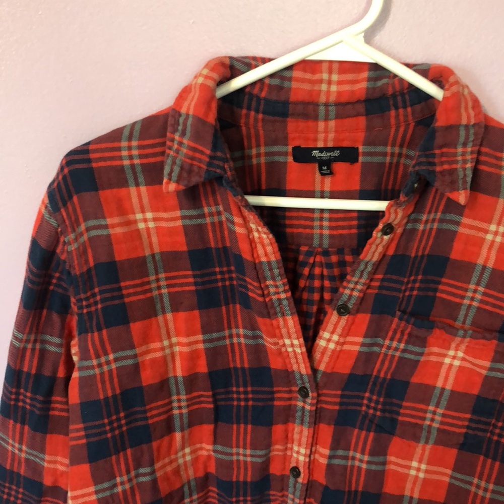 Madewell Flannel Patterned Button Down Shirt - image 8